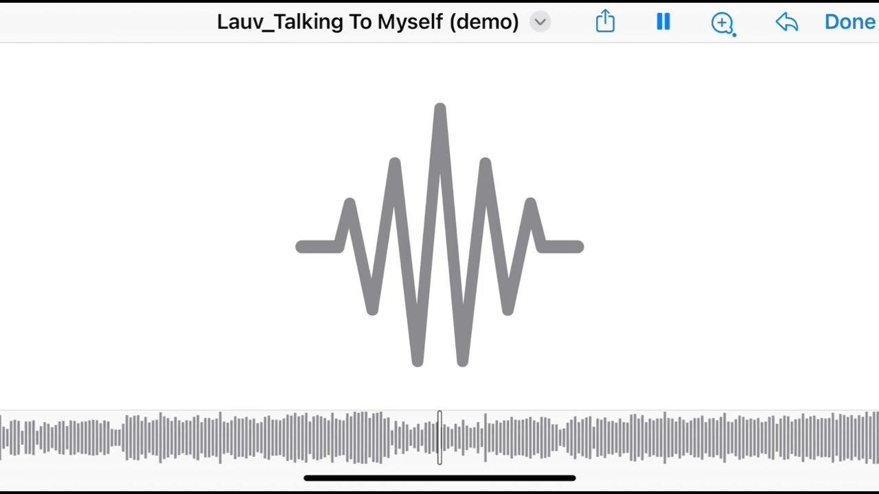 Lyrics Lauv – Talking To Myself (demo)