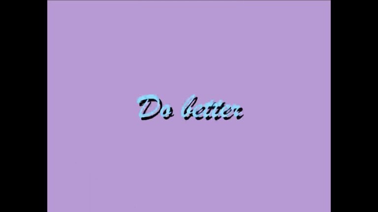Syd – Do Better (Letra & Video)