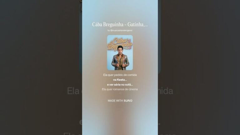 Cába Breguinha – Gatinha, Eu Sou Cachorro (Letra & Video)